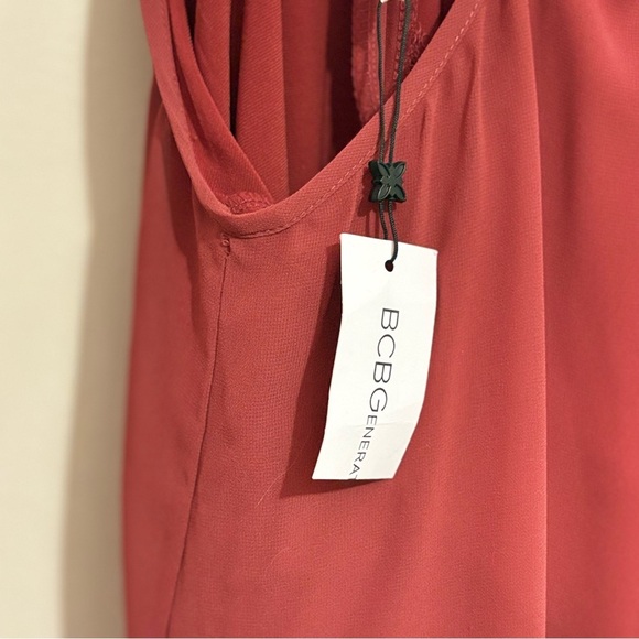 BCBGeneration Red Halter Style Flowy Mini Dress - Picture 12 of 16